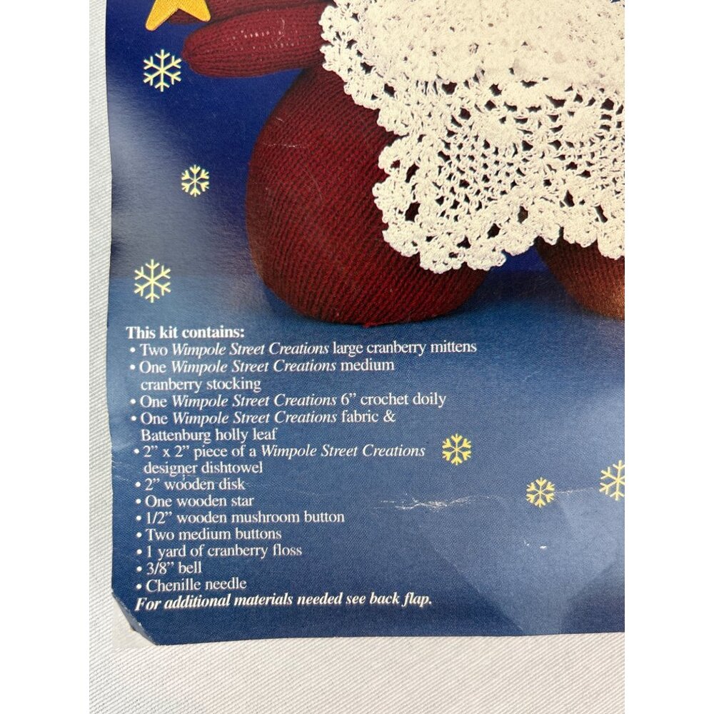 Vintage Snowfolk Santa Craft Kit Wimpole Street Creations Christmas Holiday - Picture 2 of 5